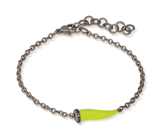 Bracciale Mano-J. in Titanio Diamante Black 0.06 Ct CHBRT5BBRKSMGIALLOFLUO - CHBRT5BBRKSMGIALLOFLUO